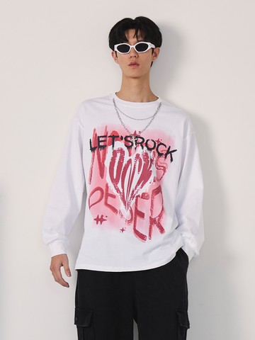 十字架項鍊愛心薄長T