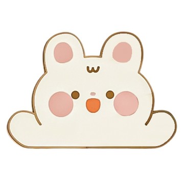 小麥購物 硅藻泥動物地墊 大白萌兔 C590  60 x 40cm  米色  1個