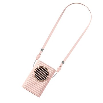 KINYO - 復刻3用輕巧掛脖扇(UF-176)-粉曖昧 (W83xH125xD30 mm)