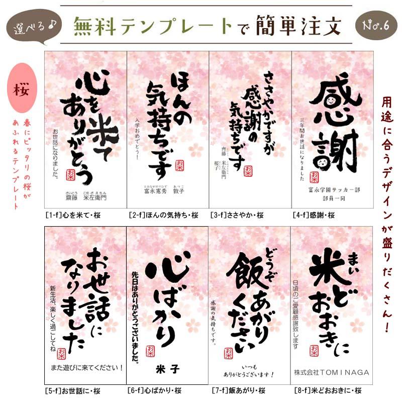 挨拶ギフト コメギフト 米 引越し挨拶品 おしゃれ 2合 内祝い 300g 令和4年産新米 コシヒカリ 名入れ お米 メッセージライス 食品 ギフト おしゃれ 人気 お歳暮