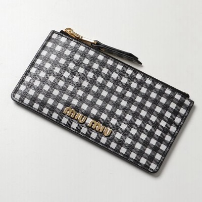 miumiu　カードケース　コインケース　コンパクト財布 miu ミュウミュウ miumiu 財布 コインケース 5MB06M 2FPP