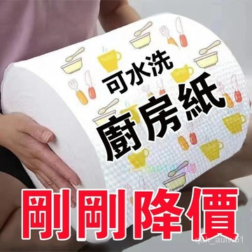 🌸熱賣好物48H出貨🌸【大降價】可水洗廚房紙巾吸油去油濕紙巾懶人抹佈百潔佈洗碗佈用ewqe