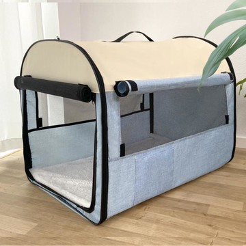 狗籠 狗窩四季通用大型犬狗屋車載狗籠夏天涼窩房子型戶外帳篷寵物用品 開發票免運