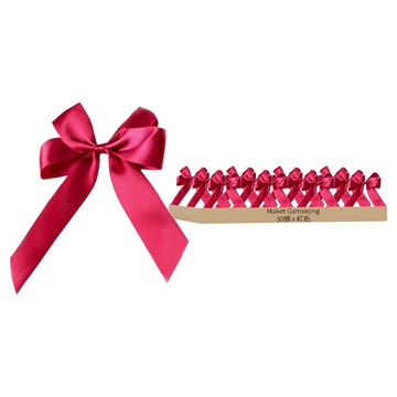 Maket Gamseong 禮品包裝烘焙裝飾緞帶  30個  紅色