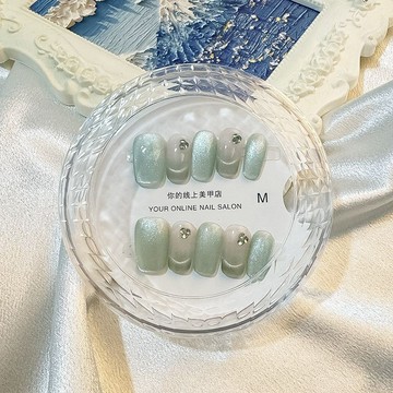 🎀秋冬新款🎀穿戴甲ins盒子圓形高顏值美甲收納盒吧唧收納甲片展示透明