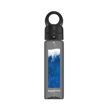 磁吸水壺 AquaStand Tritan 800cc - 附吸管 黑 - Ocean Collection: Let's Sea 海洋系列：一路向海 - 海灘的美好日常