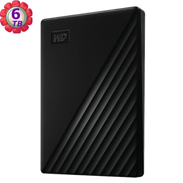 WD My passport 6TB 黑色 USB 3.2 外接硬碟 2.5” 公司貨｜滿額領券最高現折$220
