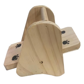 Canary 打情罵俏原木翹翹板 貓咪玩具 天然木材 穩固安全 增進互動  原木色  1個