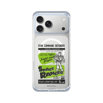 iPhone 17 Pro Max ClearX (MagSafe 兼容) 冰透藍 - 迪士尼-玩具總動員 Toy Story - 巴斯光年-美式風格