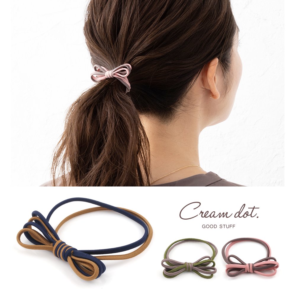 ヘアゴム ヘアアクセ アクセサリー ゴム 3連 編み上げ風 シンプル 可愛い 雑貨 小物 ヘアゴム Yolobus Com