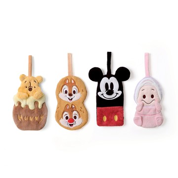 迪士尼立體造型擦手巾-Norns 小熊維尼 奇奇蒂蒂 米奇 牡蠣寶寶 可掛式吸水毛巾