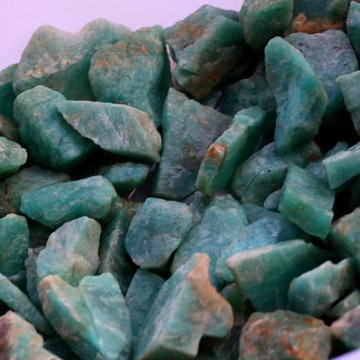 天然天河石原石擺件冰種亞馬遜石原石雕刻料100克重毛料大號原料