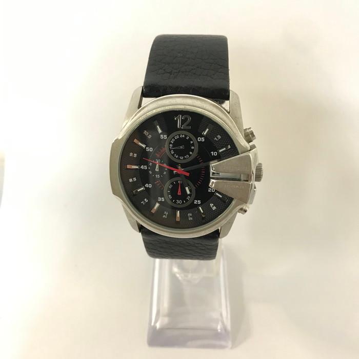 中古】DIESEL メンズ 腕時計 DZー4182 クオーツ SS レザー ブラック [jgg] | LINEショッピング