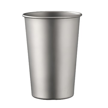TEMPEST 純鈦啤酒杯  350ML  耐高溫600℃  耐低溫-253℃  10.4 x 8.2 x 5.7cm  1個