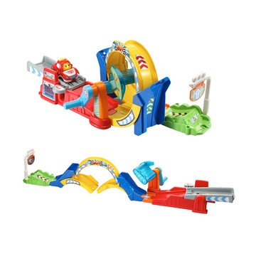 Vtech　嘟嘟聲光互動車-360度旋轉軌道組