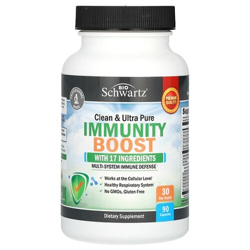 BioSchwartz, 清潔和超純免疫提升劑，90 粒膠囊