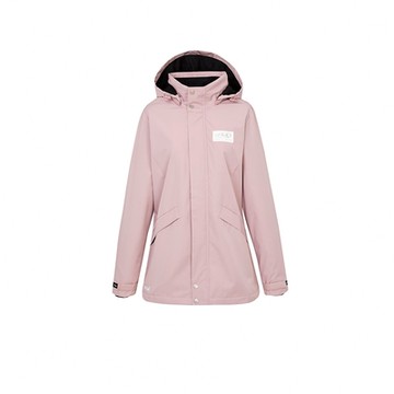 FILA 女防水透濕高機能連帽外套(帽可拆)-粉色 5JKY-5111-PK