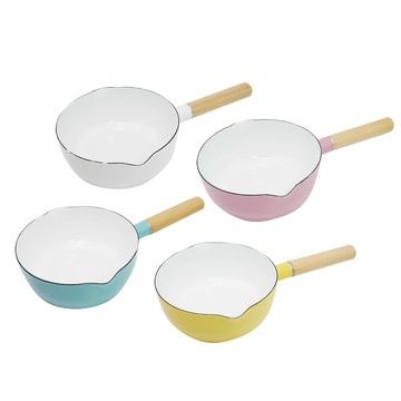 一品川流 SADOMAIN_仙德曼琺瑯單柄雪平鍋-18cm / 1.6L-2支