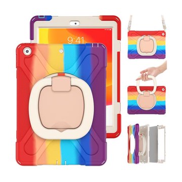 適用2024新款ipad平板保護殼Pro 12.9寸兒童防摔mini6硅膠套10.2 air 3 4 5 pro11 8 9代防摔抗彎全包保護套