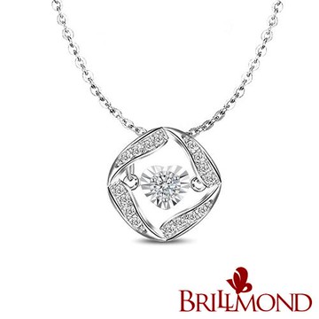 【BRILLMOND】天然鑽石 生命之光 PT950鉑金 靈動鑽墜