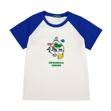 Crocodile Junior 小鱷魚童裝-鱷魚潛水圓領T-淺藍色 ( 931424-51 小碼款)