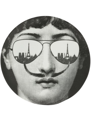 Fornasetti - special edition ' Insanity practice' Museum of Decorative Arts Paris 2015 plate - unisex - ceramic - One Size - Black