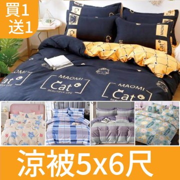 【A-ONE】買一送一 吸濕透氣 台灣製 雪紡棉 鋪棉四季被/涼被一件組-多款任選(雙人) 東森網路購物爆款