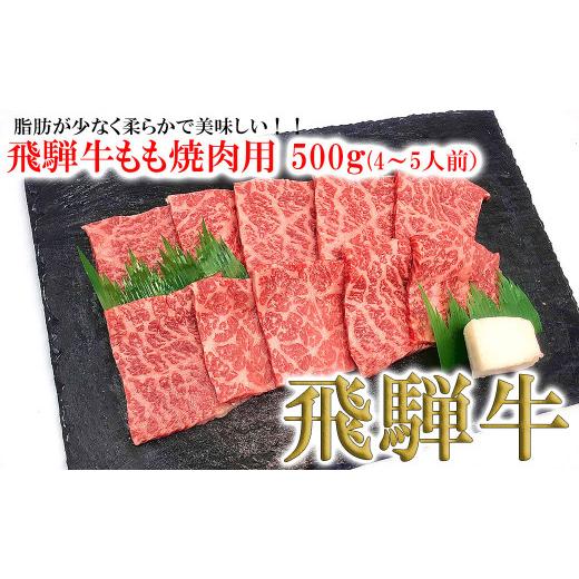 ふるさと納税 岐阜県 下呂市 菊の井 飛騨牛モモ焼肉  500g（4〜5人前）牛肉 ブランド牛 国産 