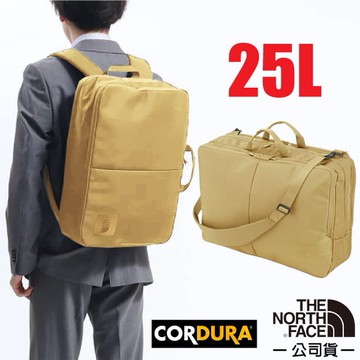 【美國 The North Face】SHUTTLE 3WAY 輕量抗撕裂多功能後背包25L/2XXP 卡其 V
