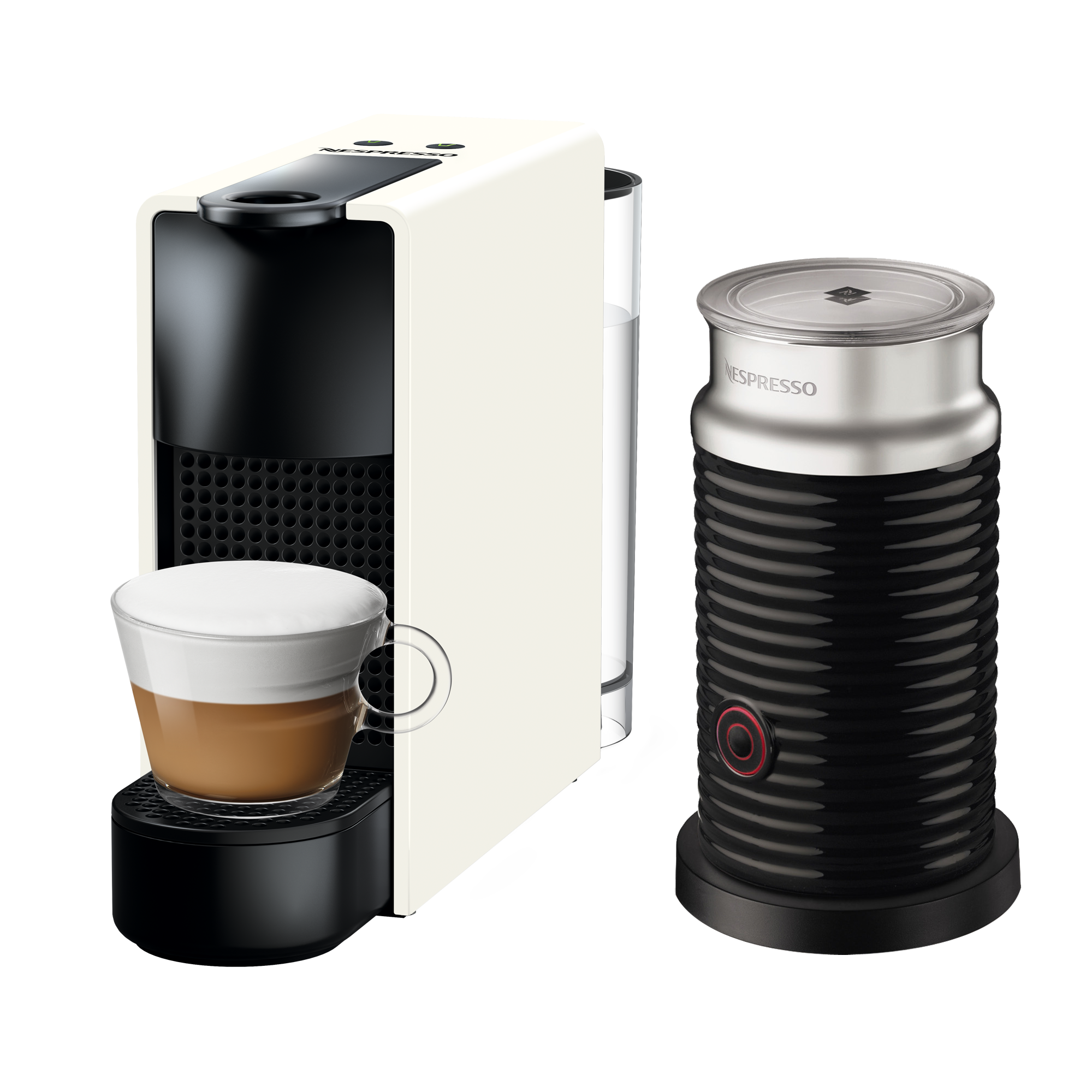 Nespresso ESSENZA MINI 膠囊咖啡機(白)& 黑色奶泡機組合推薦| Nespresso 膠囊咖啡機官方網站| LINE購物