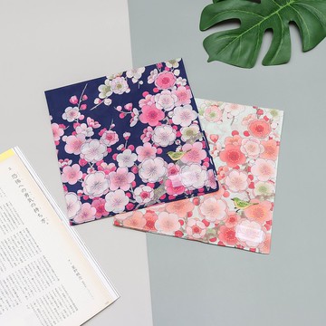 京都手帕 -en.gawa.-梅與綠繡眼