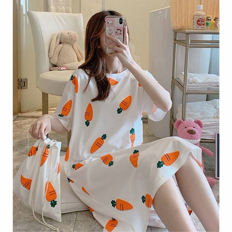 Carrotパジャマ キャラクター ロング 半袖 パジャマ 2タイプ 通販 Lineポイント最大1 0 Get Lineショッピング