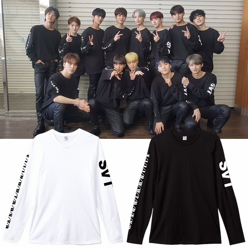 Seventeen 日巡fm長袖tシャツ 韓国ファッション Tシャツ 男女兼用 トップス 韓国 通販 Lineポイント最大1 0 Get Lineショッピング
