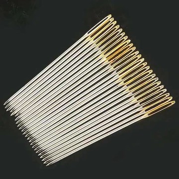 十字繡針繡十字繡針繡花針刺繡專用針大孔金尾針鈍頭針圓頭針