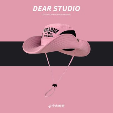 西部牛仔帽子女夏季戶外登山露營辣妹風漁夫帽大檐防曬遮陽帽男潮