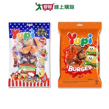 YUPI呦皮軟糖系列(漢堡QQ糖/超值組合餐)(231G/包)【愛買】