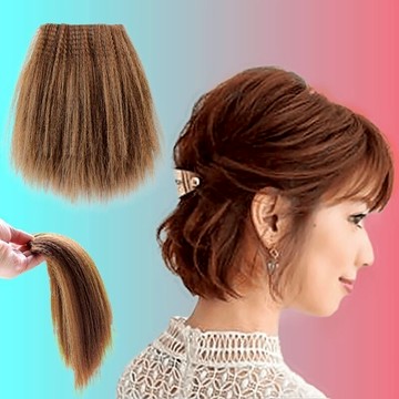 KEKE💗紋理燙玉米須墊髮片女 墊高顱頂假髮片頭頂 隱形真髮增髮量蓬鬆器透氣 逼真 新款 輕薄 修顔 無痕 增髮假頭髮