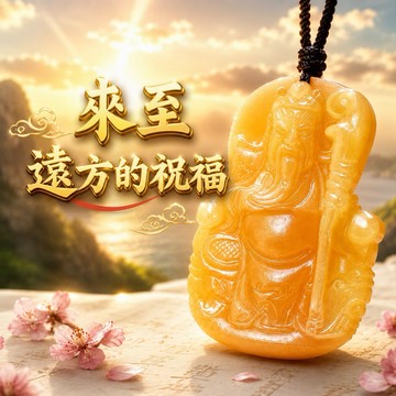 [快速出貨]~168開運坊】(黃玉石/關公/關聖帝君/恩主公-項鍊/護身、招財)開光加持/擇日配戴