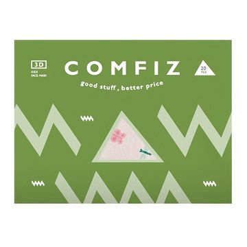 COMFIZ 康菲 大童3D立體醫療口罩 適用7~12歲  20片  1盒  多色 耳掛式 翩翩蝴蝶