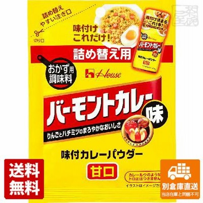 ハウス 味付カレーパウダー バーモント味袋 45g 10セット 送料無料 同梱不可 別倉庫直送