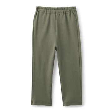 日本千趣會 - 深褲檔純棉舒適七分褲-軍綠