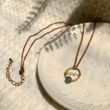 老林雜貨 | 珍珠翡翠圈圈項鍊