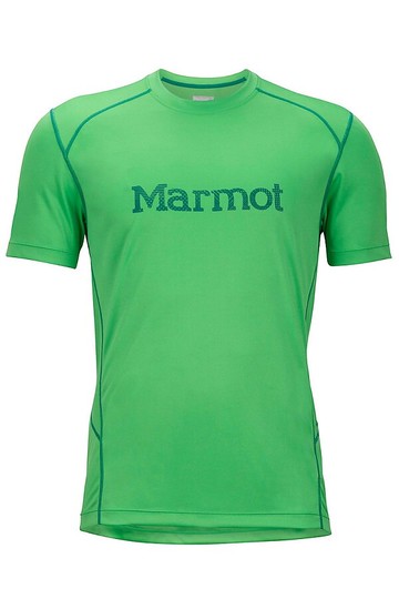 【【蘋果戶外】】marmot 零碼出清 54300-4771 綠 美國 男 Windridge with Graphic SS 防曬快乾排汗上衣
