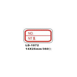 【龍德】 LD-1072自粘性標籤 14x26mm/包【APP滿額下單4%點數(單一帳號最高1000點)】7/31止