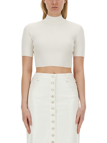 courreges top cropped