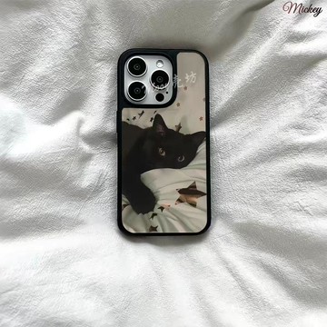 韓系抱枕貓咪適用蘋果17手機殼iPhone16膚感15plus14PROMAX/13簡約12
