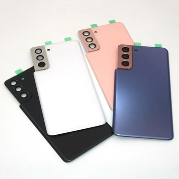 適用三星S21電池后蓋 G9910后殼+鏡框 塑膠S21 5G后蓋 后屏外殼蓋