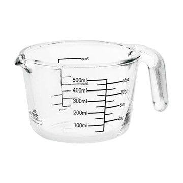 Wiltshire 耐熱玻璃量杯 500ml 適用洗碗機 烤箱 耐熱300°C  透明色  1個