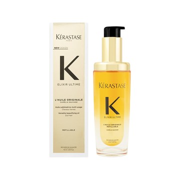 【KERASTASE 卡詩】金緻柔馭山茶花鎏光露 75ml