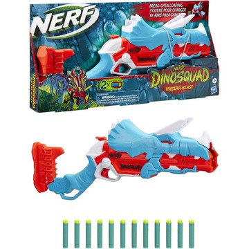 NERF 恐龍小隊 三角龍射擊器 DinoSquad Tricera-Blaster 三炮 12發彈鏢